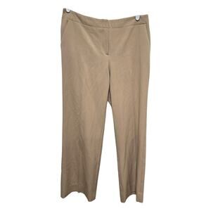 Chico’s So Slimming Tan Cropped Pull On Pants Hemmed 1 M